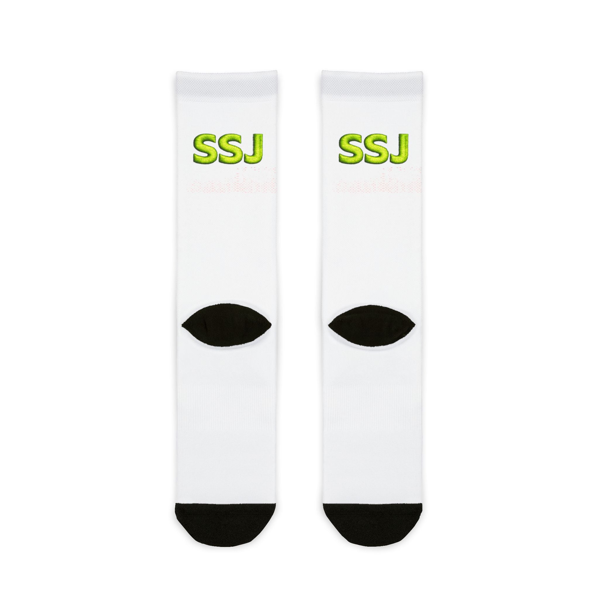SSJ Sublimation Crew Socks — Custom Athletic Cotton Blend Socks