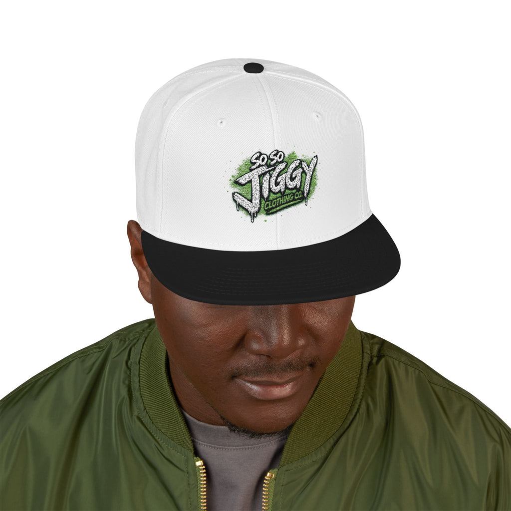 Embroidered 'Iggy' Graffiti Snapback Hat — Black Streetwear Cap