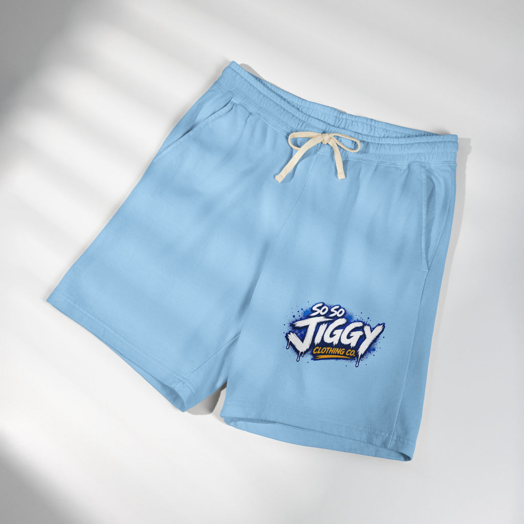 So So Jiggy Fleece Sweat Shorts — Lightweight Garment-Dyed Lounge Shorts