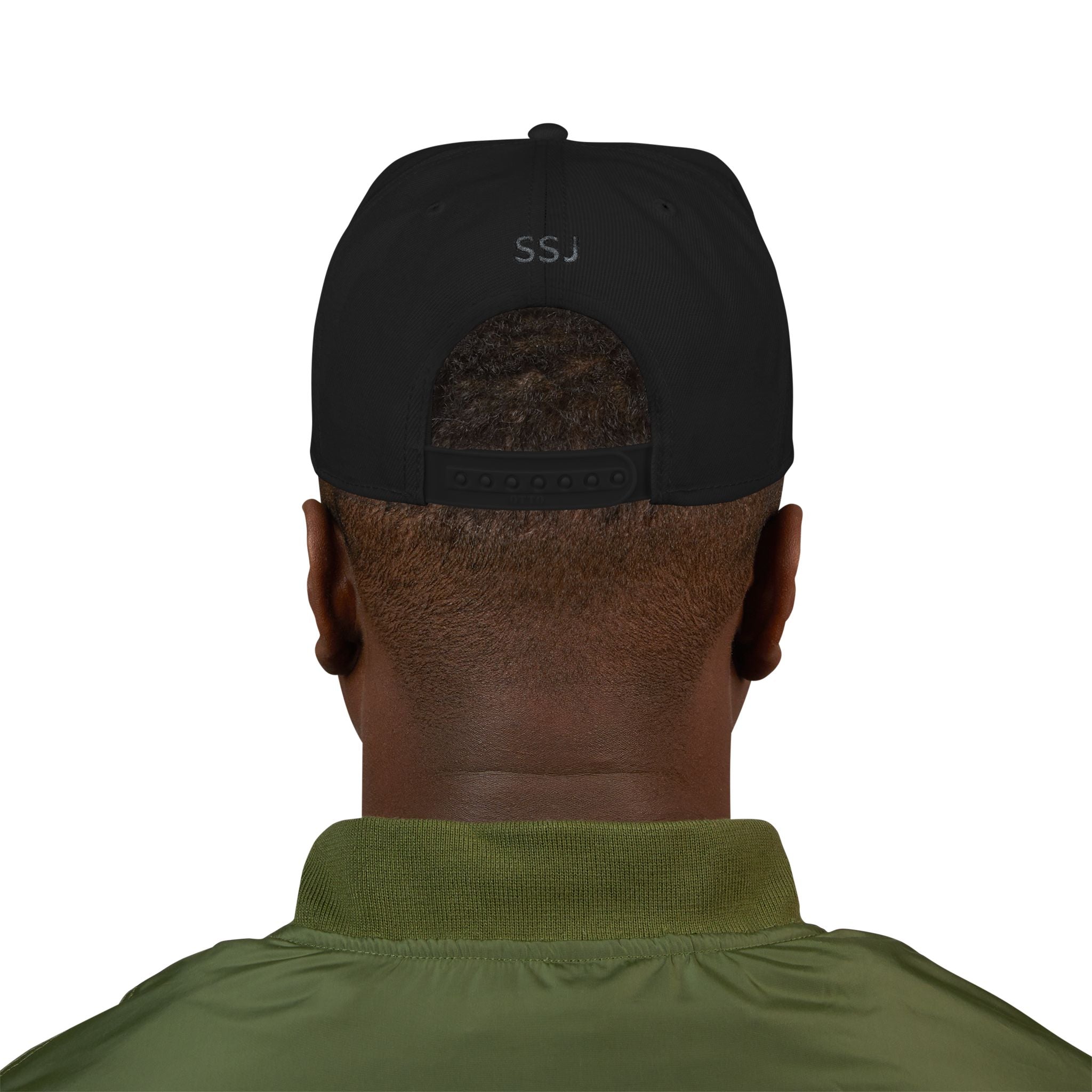 Embroidered 'Iggy' Graffiti Snapback Hat — Black Streetwear Cap