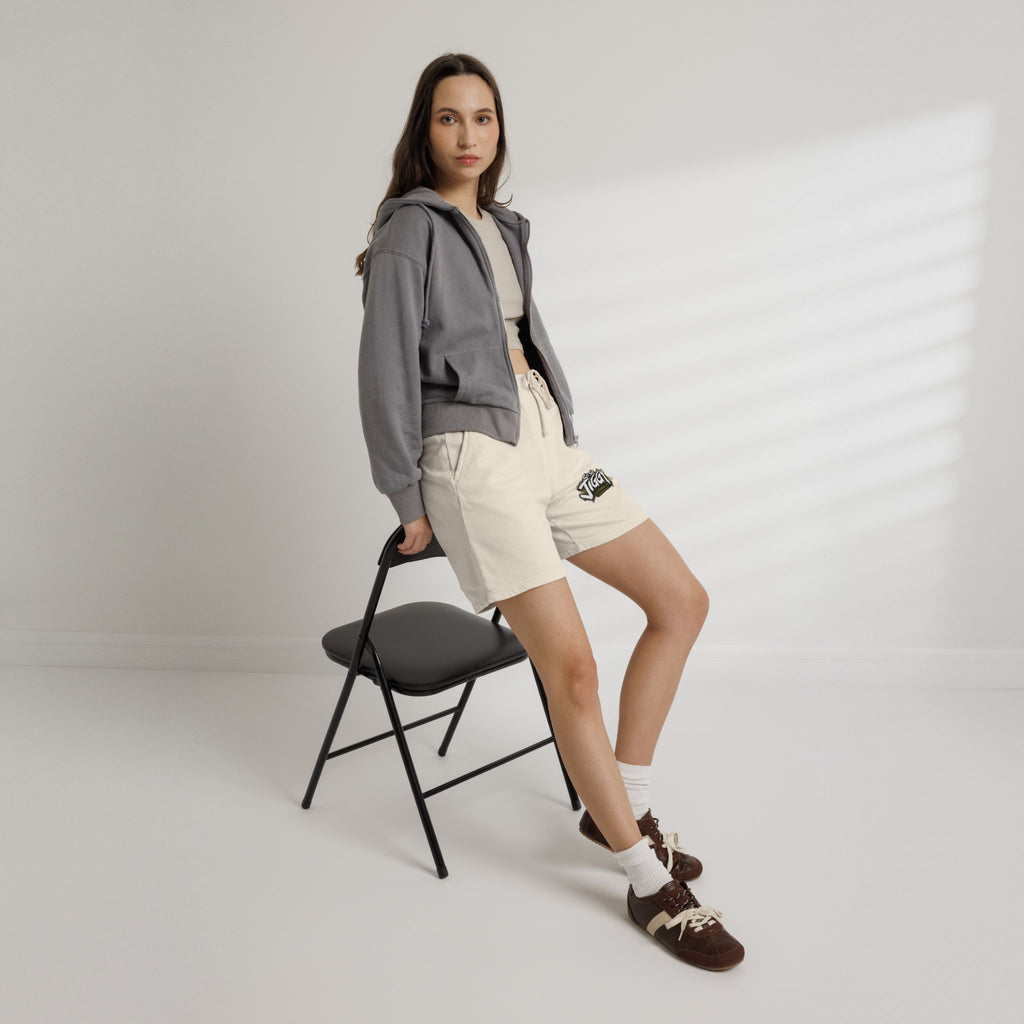 So So Jiggy Fleece Sweat Shorts — Lightweight Garment-Dyed Lounge Shorts