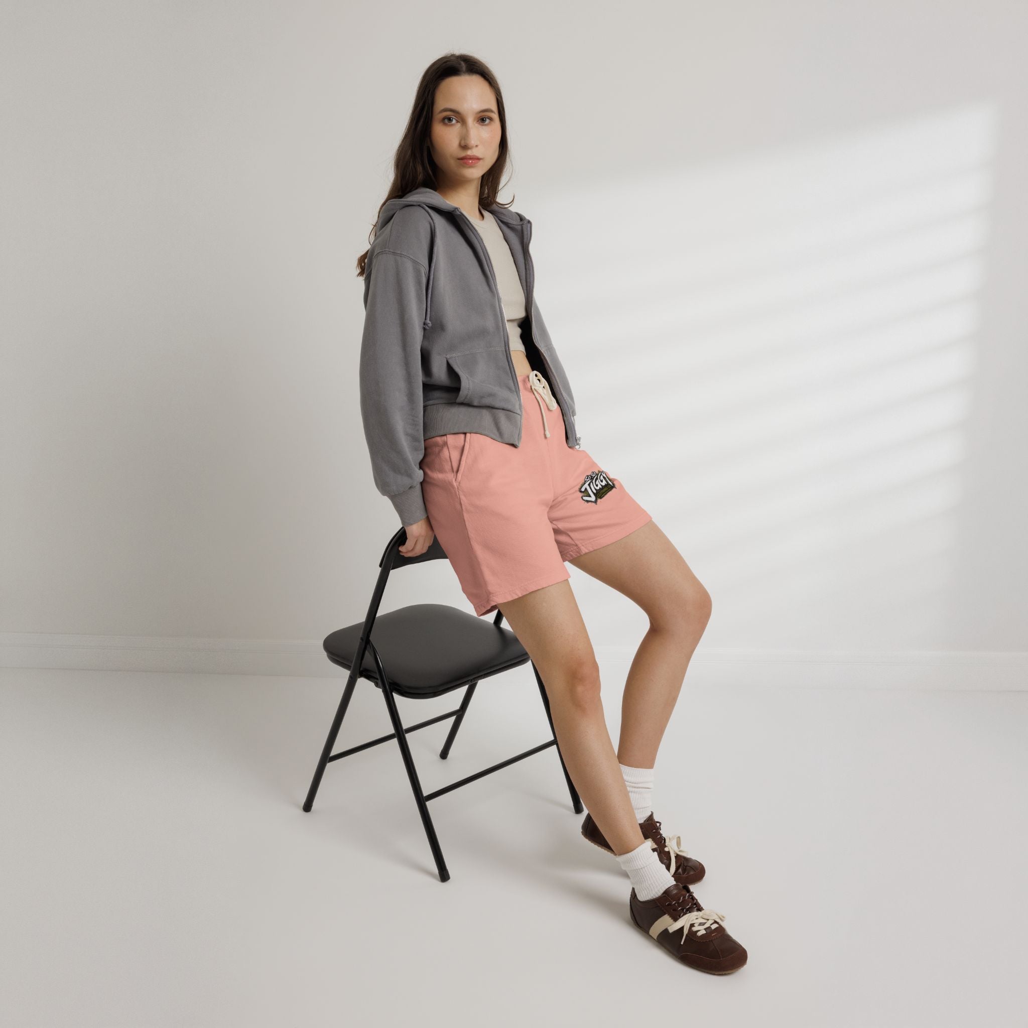 So So Jiggy Fleece Sweat Shorts — Lightweight Garment-Dyed Lounge Shorts