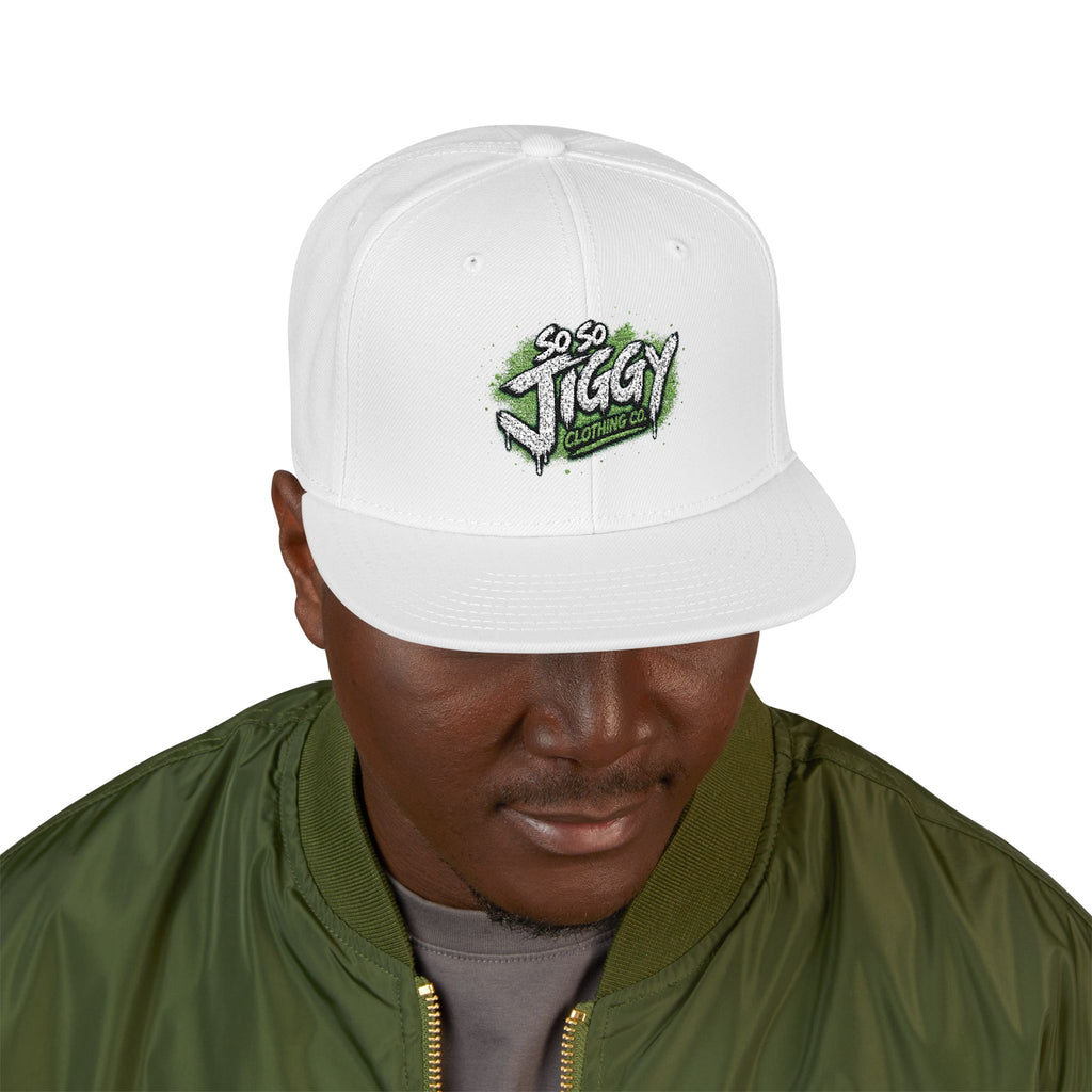 Embroidered 'Iggy' Graffiti Snapback Hat — Black Streetwear Cap