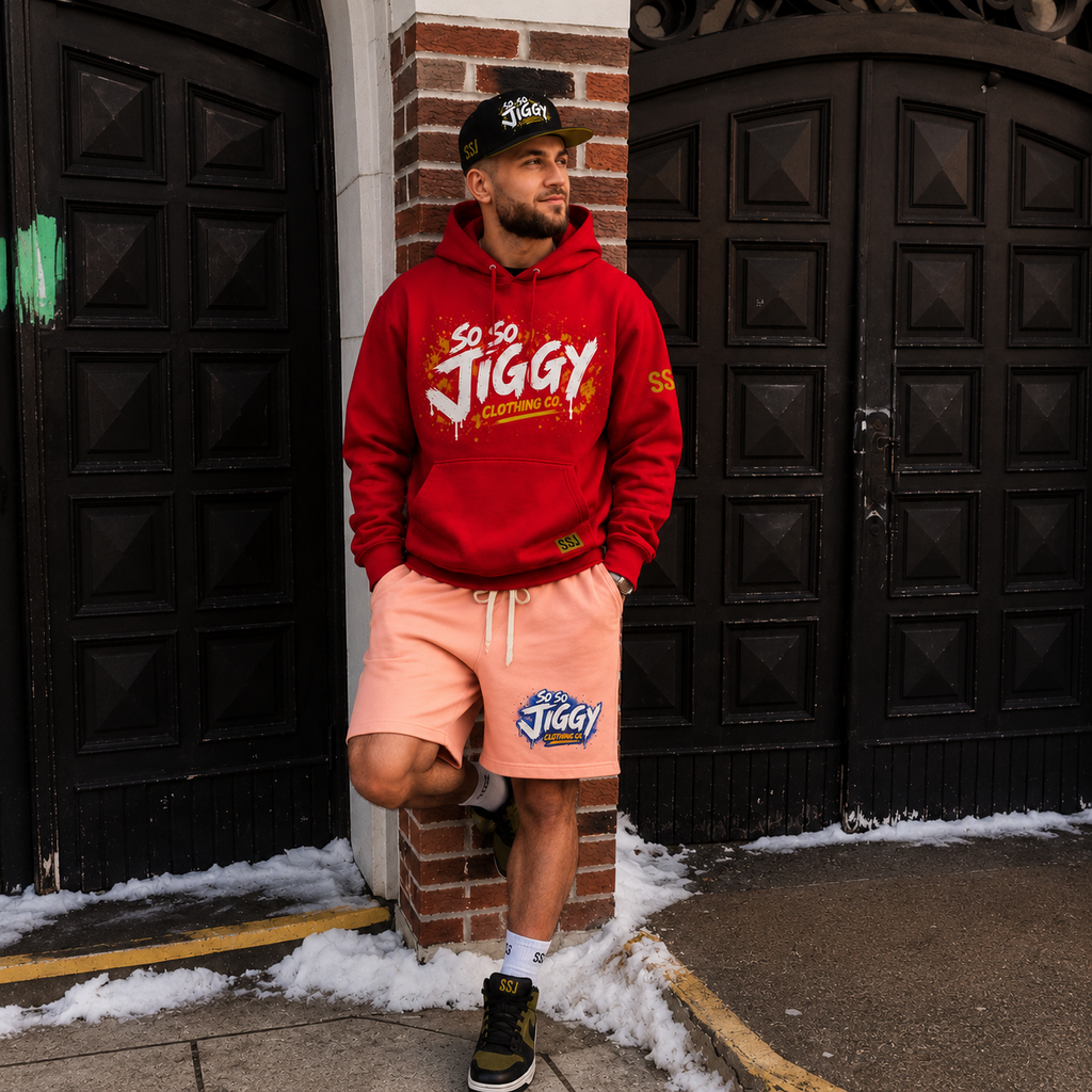 So So Jiggy Fleece Sweat Shorts — Lightweight Garment-Dyed Lounge Shorts