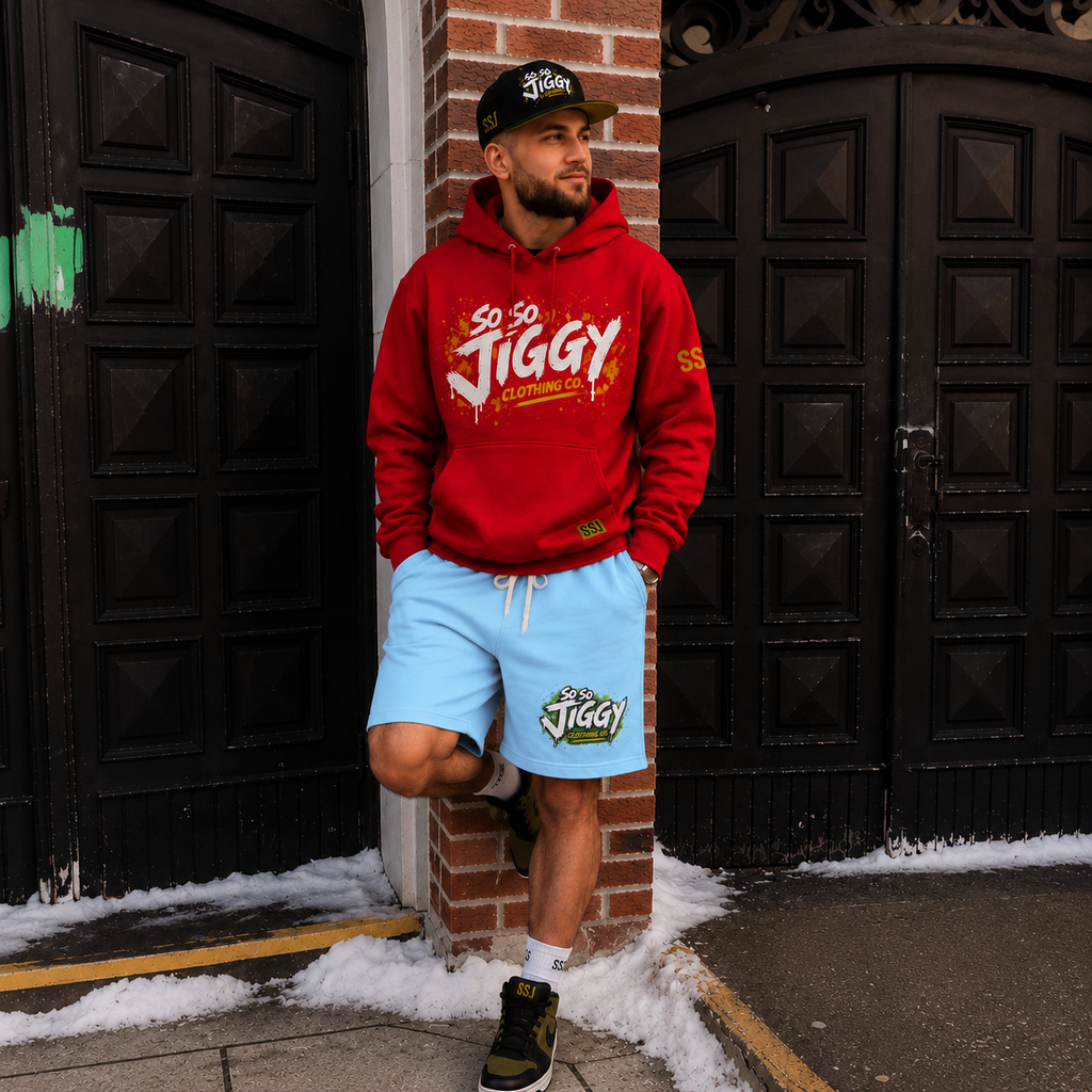So So Jiggy Fleece Sweat Shorts — Lightweight Garment-Dyed Lounge Shorts