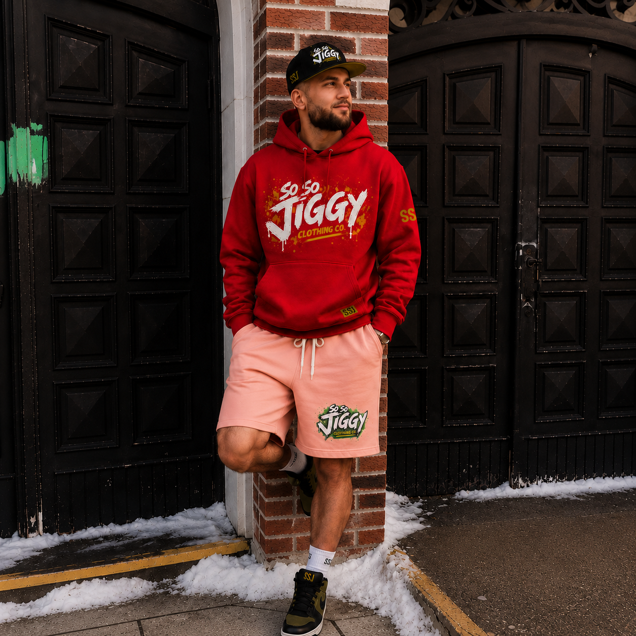 So So Jiggy Fleece Sweat Shorts — Lightweight Garment-Dyed Lounge Shorts