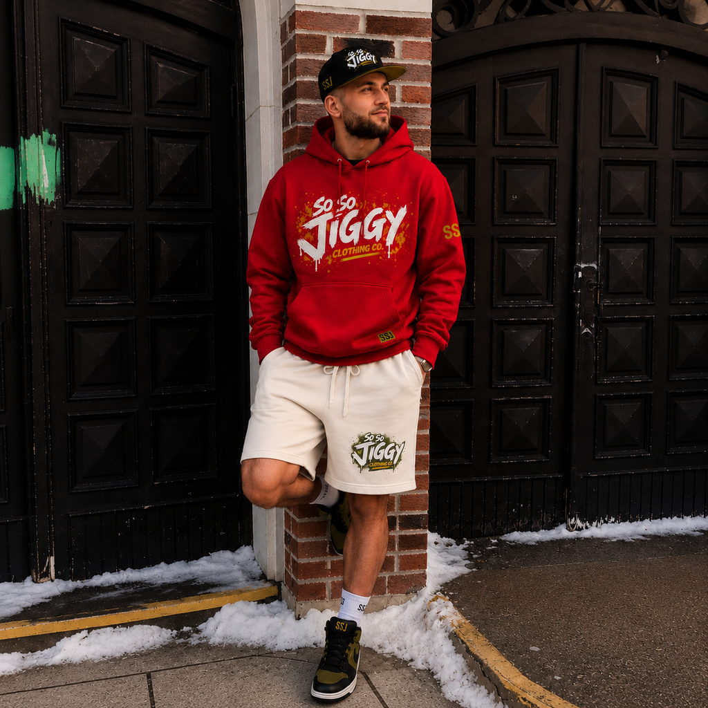 So So Jiggy Fleece Sweat Shorts — Lightweight Garment-Dyed Lounge Shorts